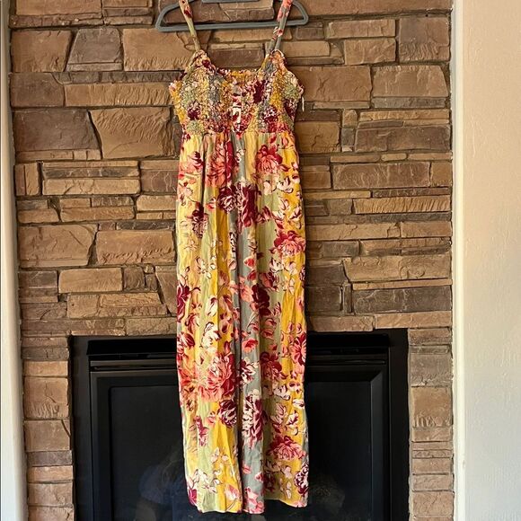 NWT Free People Melrose Printed Wide Leg Jumpsuit - Picture 5 of 8